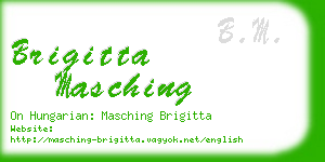 brigitta masching business card